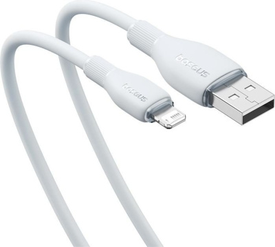 Кабель Baseus Pudding Series Fast Charging Cable 2.4A USB Type-A - Lightning (1.2 м, белый) 
