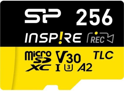 Карта памяти Silicon-Power Inspire microSDXC SP256GBSTXLA2V1NSP 256GB (с адаптером) 