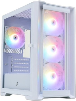 Корпус 1stPlayer TRILOBITE T4-G FRGB (белый)