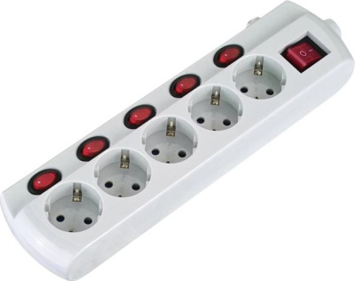 Удлинитель Electraline 62502 (1.5 м, белый) 