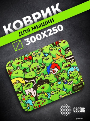 Коврик для мыши CACTUS Frogs CS-MPC-D09M 