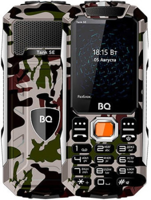 Кнопочный телефон BQ BQ-2432 Tank SE (армейский зеленый)