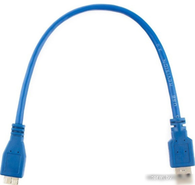 Кабель Cablexpert CCP-mUSB3-AMBM-1 USB Type A - microUSB Type B (0.3 м, синий) 