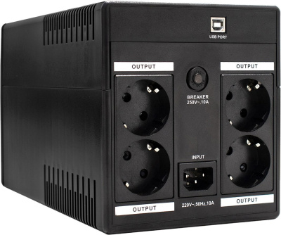 Источник бесперебойного питания ExeGate SpecialPro UNB-1200.LED.AVR.4SH.USB 