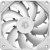 Вентилятор для корпуса ID-Cooling TF-12025-PRO White Вентилятор для корпуса ID-Cooling TF-12025-PRO White