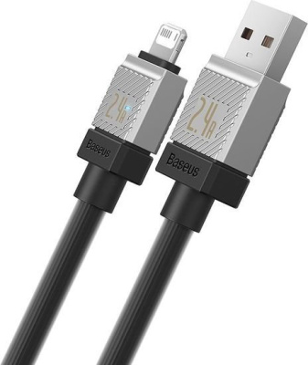Кабель Baseus CoolPlay Series USB Type-A - Lightning (1 м, черный) 