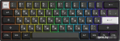 Клавиатура Akko 3061S Black & Sliver (Akko Cream Yellow V3 Pro) 