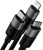 Baseus StarSpeed 1-for-3 Fast Charging Data Cable (1.2 м, черный) Baseus StarSpeed 1-for-3 Fast Charging Data Cable (1.2 м, черный)