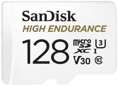 Карта памяти SanDisk High Endurance microSDXC SDSQQNR-128G-GN6IA 128GB (с адаптером) 