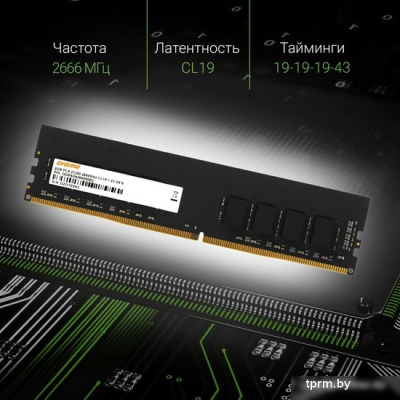 Оперативная память Digma 8ГБ DDR4 2666 МГц DGMAD42666008D 