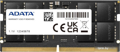 Оперативная память ADATA 8ГБ DDR5 SODIMM 5600 МГц AD5S56008G-S 