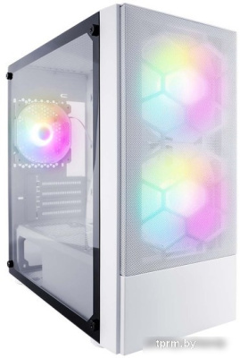 Корпус 1stPlayer Firebase X4-M-WH-2F1P-W-1F1-W 