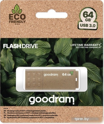 USB Flash GOODRAM UME3 Eco Friendly 64GB (коричневый) 