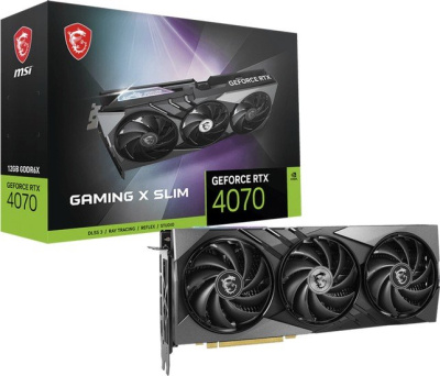 Видеокарта MSI GeForce RTX 4070 Gaming X Slim 12G 