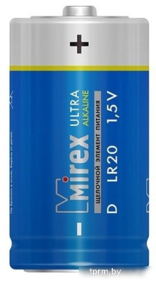 Батарейки Mirex LR20 D Алкалайн 2 шт 23702-LR20-S2 