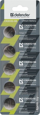 Defender CR-2032 5 шт. CR2032-5B 
