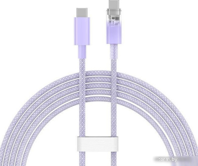 Кабель Baseus Explorer Series Fast Charging with Smart Temperature Control USB Type-C USB Type-C (2 м, фиолетовый) 