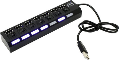 USB-хаб 5bites HB27-203PBK 