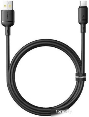 Baseus Silky Fast Charging Data Cable USB Type-A - USB Type-C 3A (1 м, черный) 
