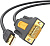 Кабель Ugreen CR104 20210 USB-А 2.0 - DB9 RS-232 (1 м) 