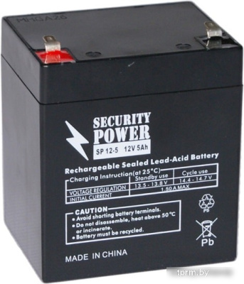 Аккумулятор для ИБП Security Power SP 12-5 F2 (12В/5 А·ч) 