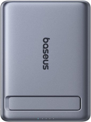 Внешний аккумулятор Baseus PicoGo AM31 Mini Magnetic Power Bank with Stand 20W 5000mAh (серый)