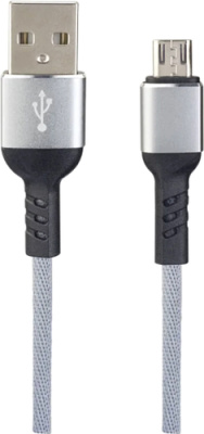 Кабель Perfeo USB Type-A - MicroUSB U4806 (1 м, серый)