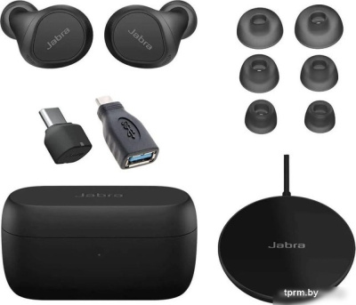 Наушники Jabra Evolve2 Buds MS USB-A Wireless Charging Pad 