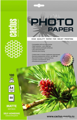 CACTUS матовая A4 100г/м2 50 л CS-MSA410050 