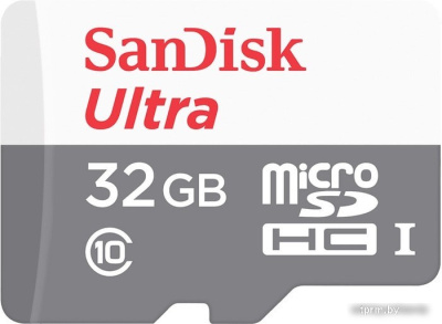 SanDisk Ultra microSDHC SDSQUNR-032G-GN3MA 32GB (с адаптером) 