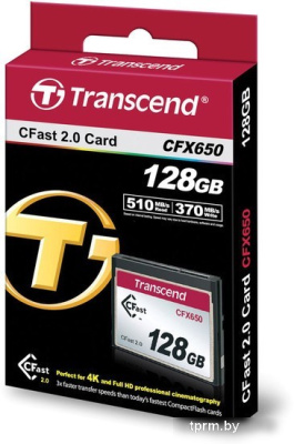 Transcend CFX650 CompactFlash 128GB 