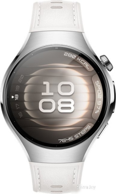 Умные часы Huawei Watch 5 42 мм (серебристый, с белым силиконовым ремешком, международная версия) 