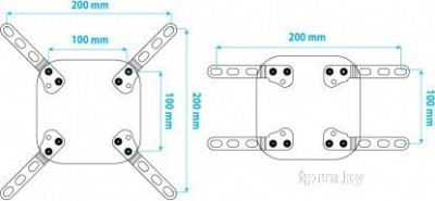 VESA-адаптер для телевизора Kromax ADAPTER-200 