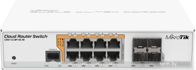 Коммутатор Mikrotik CRS112-8P-4S-IN 