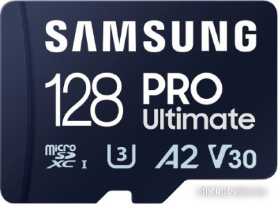 Карта памяти Samsung PRO Ultimate microSDXC 128GB (с адаптером) 