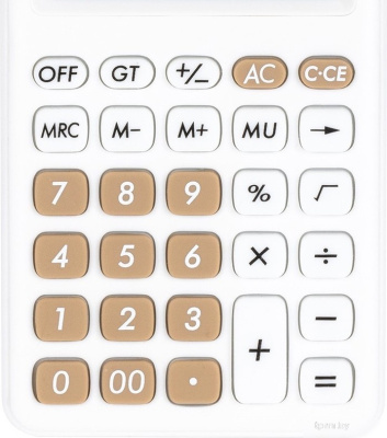 Калькулятор Deli EM120 (белый) 