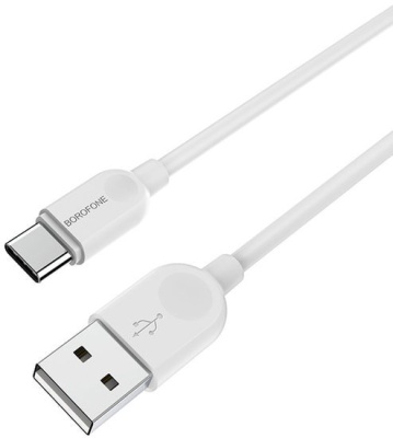 Кабель Borofone BX14 Type-C 2 м (белый)