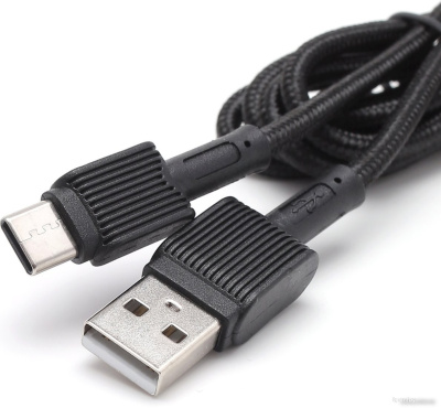 Кабель Digital Part TC-306 USB Type-A - USB Type-C (1 м, черный) 