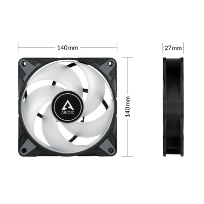 Вентилятор для корпуса Arctic P14 PWM PST A-RGB 0dB ACFAN00239A 