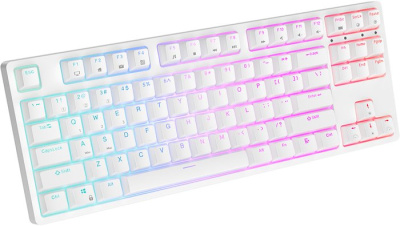 Клавиатура Royal Kludge RK87 RGB (белый, RK Red) 