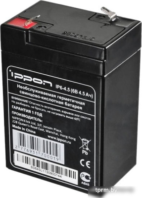 IPPON IP 6-4.5 (6В/4.5 А·ч) 