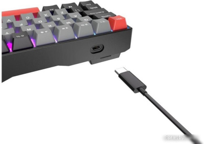 Клавиатура Royal Kludge RK71 ISO RGB (черный, RK Red) 