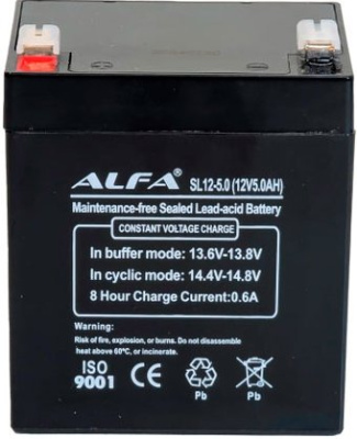 Аккумулятор для ИБП ALFA SL12-5 (12V-5Ah)