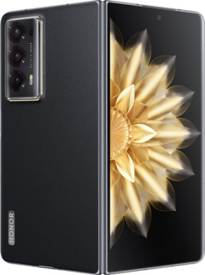 Смартфон HONOR Magic V2 16GB/512GB международная версия (черный кожаный) 