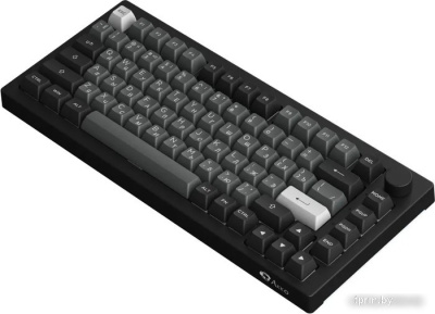 Клавиатура Akko 5075S Black & Sliver (Akko Cream Yellow V3 Pro) 