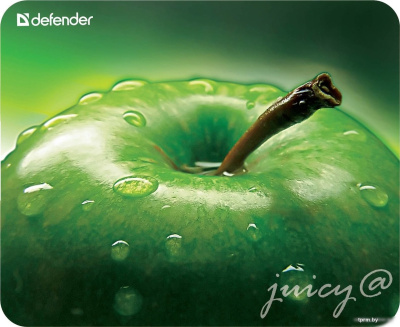 Коврик для мыши Defender Juicy Sticker (зеленое яблоко) 