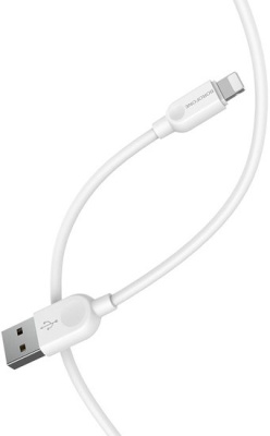 Кабель Borofone BX14 LinkJet AM-8pin Lightning (3 м, белый) 
