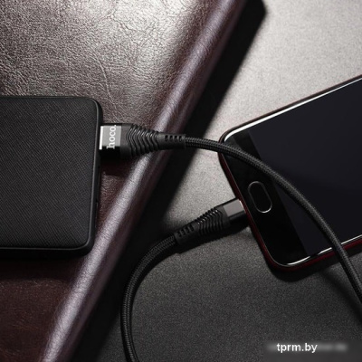 Кабель Hoco U53 4A Flash USB Type-A - MicroUSB (1.2 м, черный) 