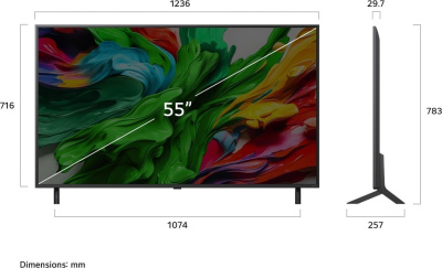 MiniLED телевизор LG QNED evo AI QNED86 55QNED86A6A 