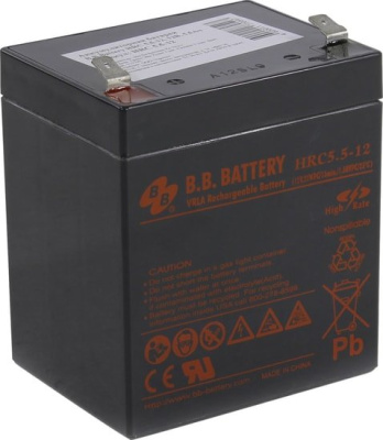 Аккумулятор для ИБП B.B. Battery HRC5.5-12 (12В/5.5 А·ч) 